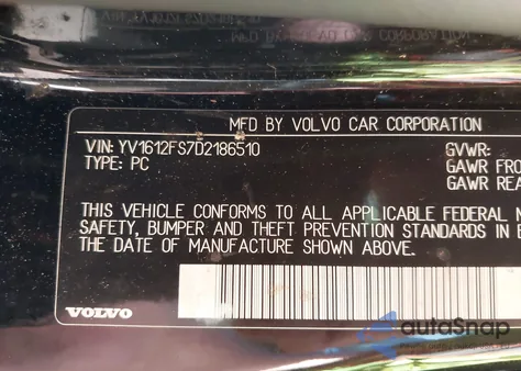 2013 Volvo S60 T5/T5 Platinum/T5 Premier/T5 Premier Plus z USA, uszkodzony, nr VIN YV1612FS7D2186510